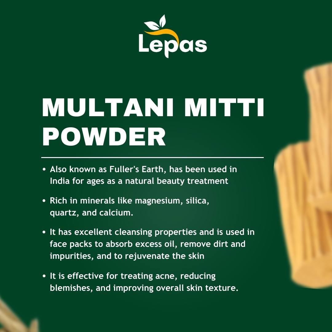 Multani Mitti Facepack | Tan Removal, Deep Cleansing & Natural Glow| 100g